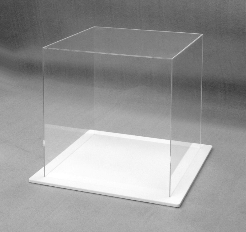 teca metacrilato trasparente con teca in plexiglass